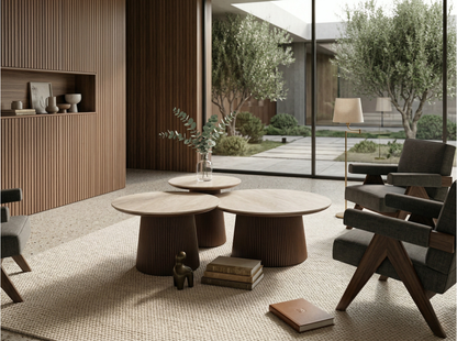 Fungo 3er Set Keramik Couchtisch