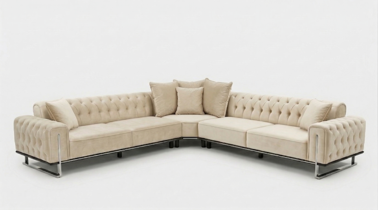 Lucas Grid Ecksofa Set (LG)