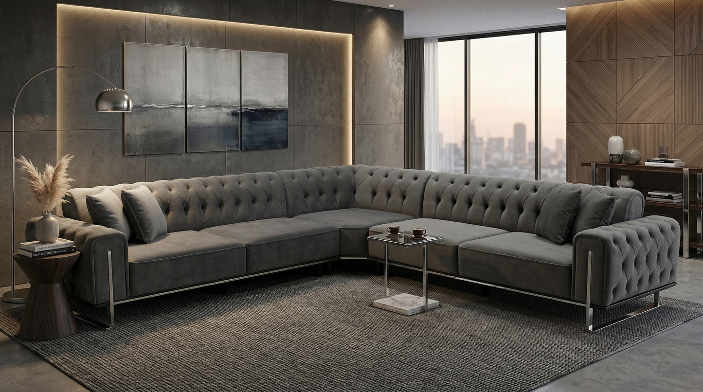 Lucas Grid Ecksofa