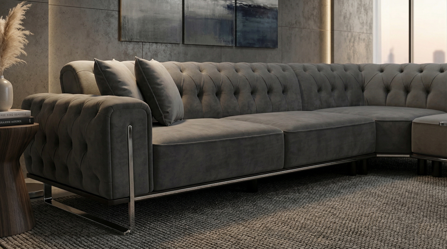 Lucas Grid Ecksofa