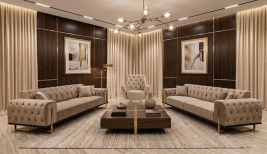 Lucas Grid Sofa Set (LG)