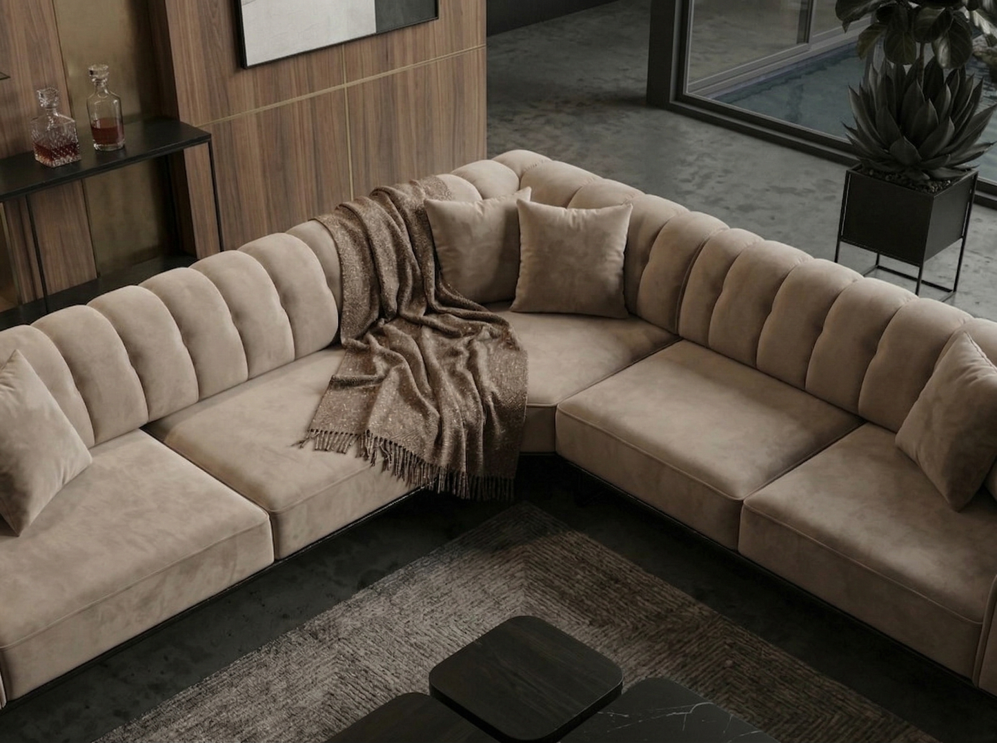 Lucas Line Ecksofa Set (LG)
