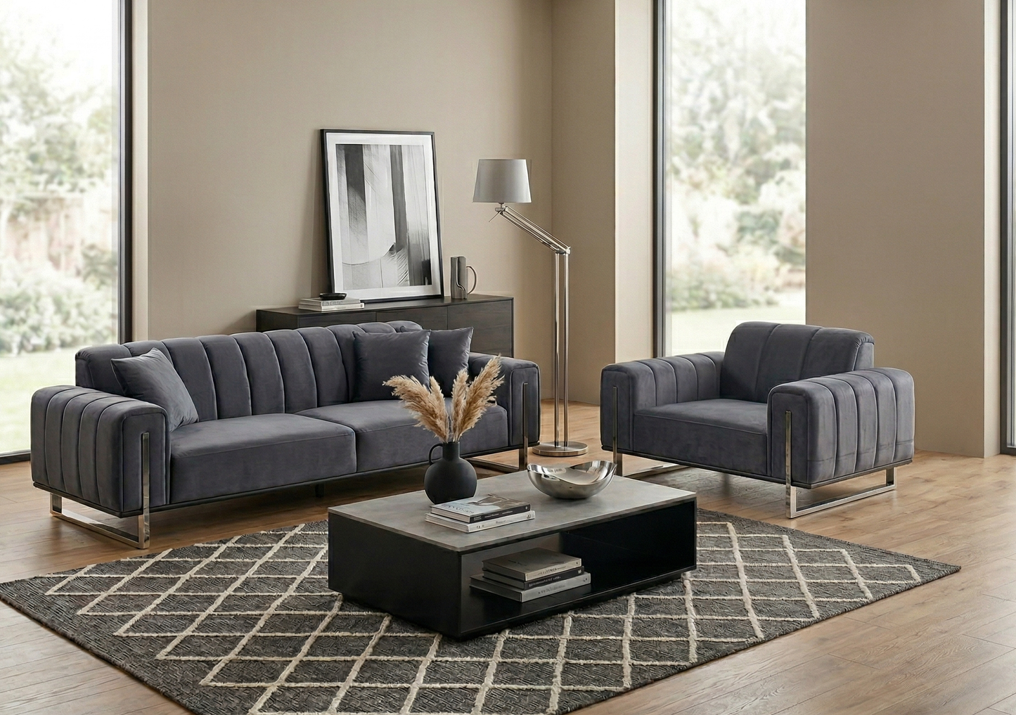 Lucas Line Sofa Set (LG)