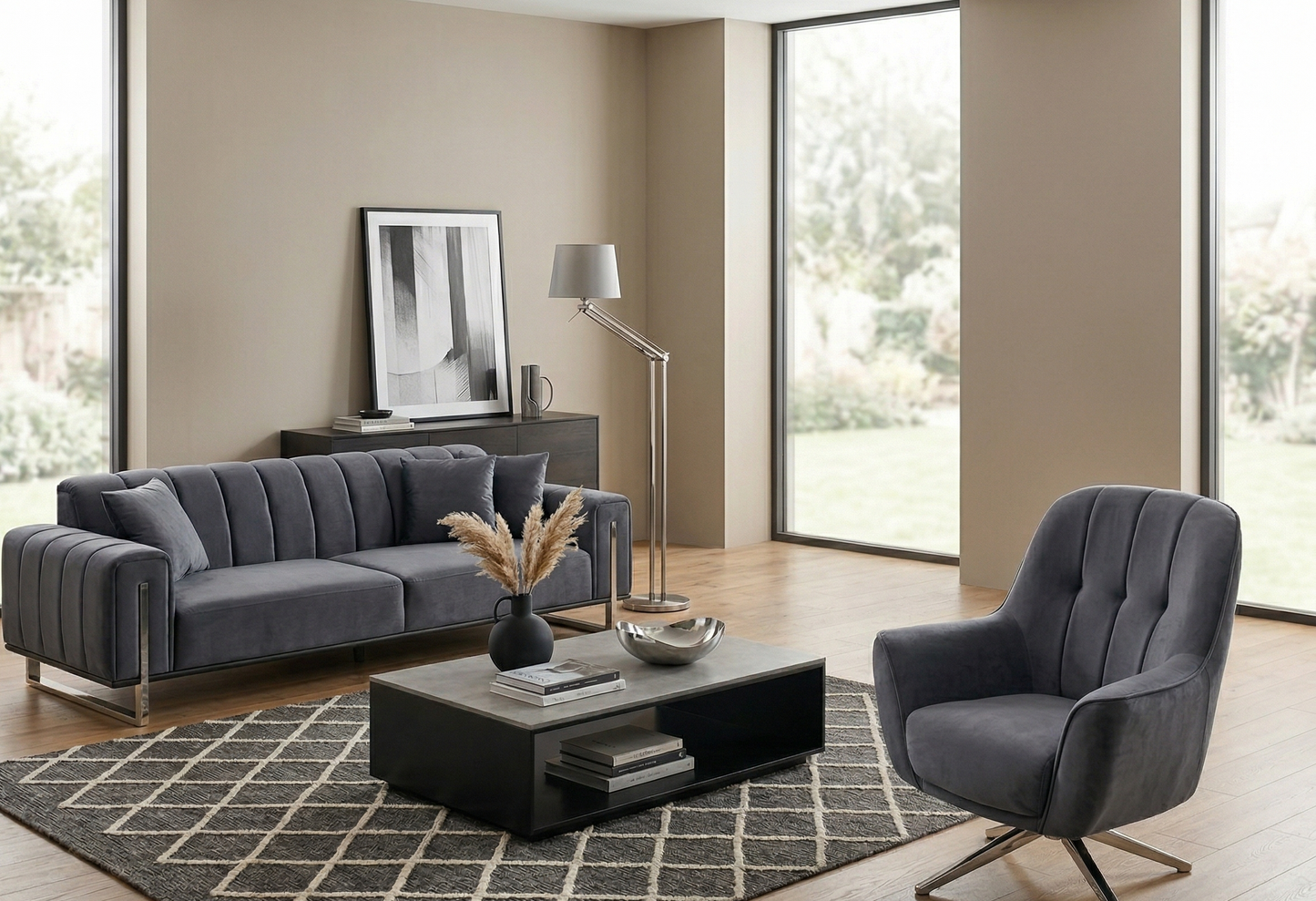 Lucas Line Sofa Set (LG)
