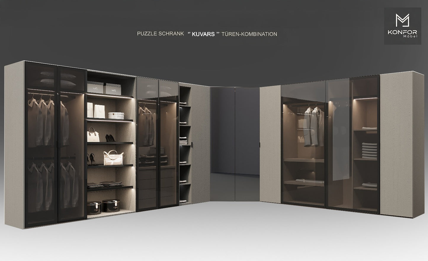 Wittori Puzzle Kleiderschrank