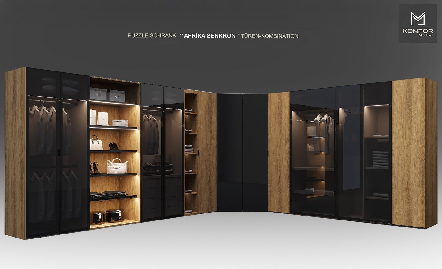 Wittori Puzzle Kleiderschrank