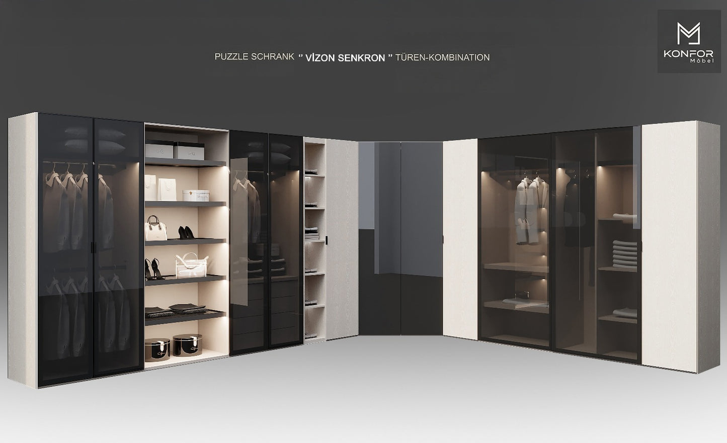Wittori Puzzle Kleiderschrank