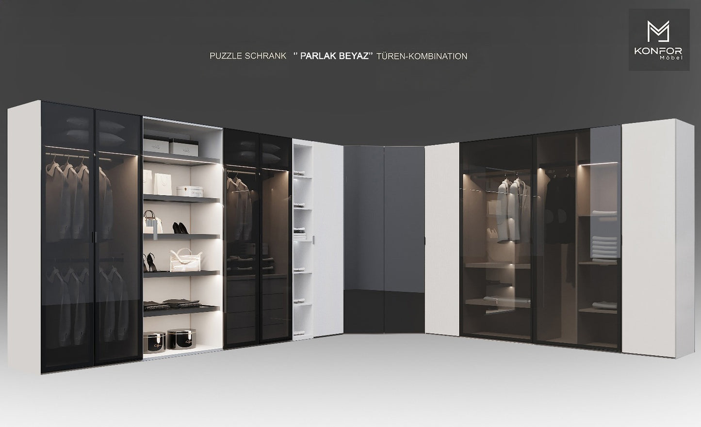 Wittori Puzzle Kleiderschrank