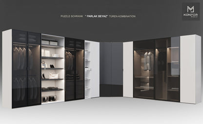 Wittori Puzzle Kleiderschrank