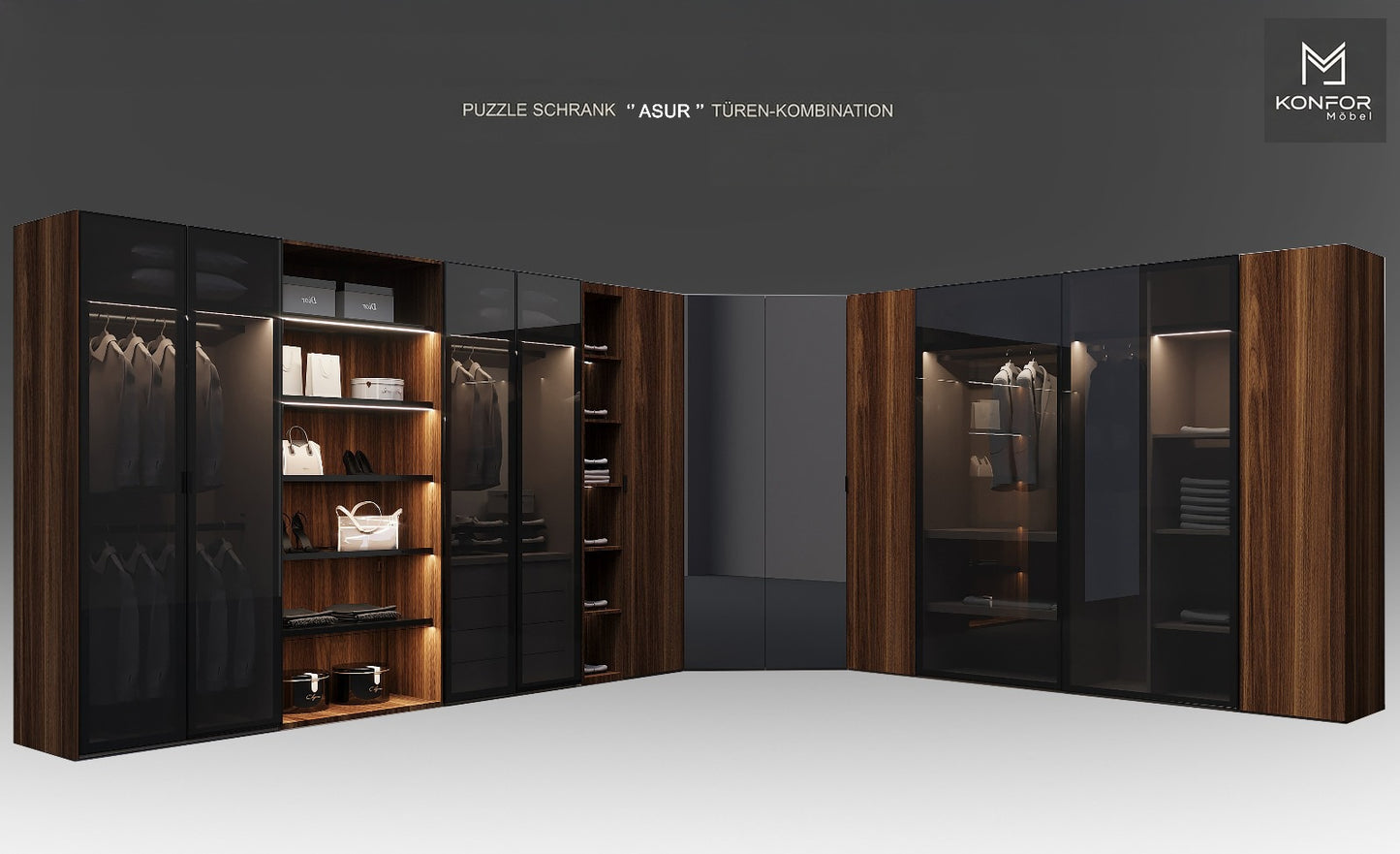 Wittori Puzzle Kleiderschrank